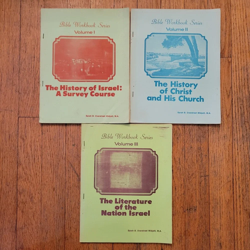Sarah B‎ Overstreet Midyett Bible Workbook Series Vol I II III History Israel
